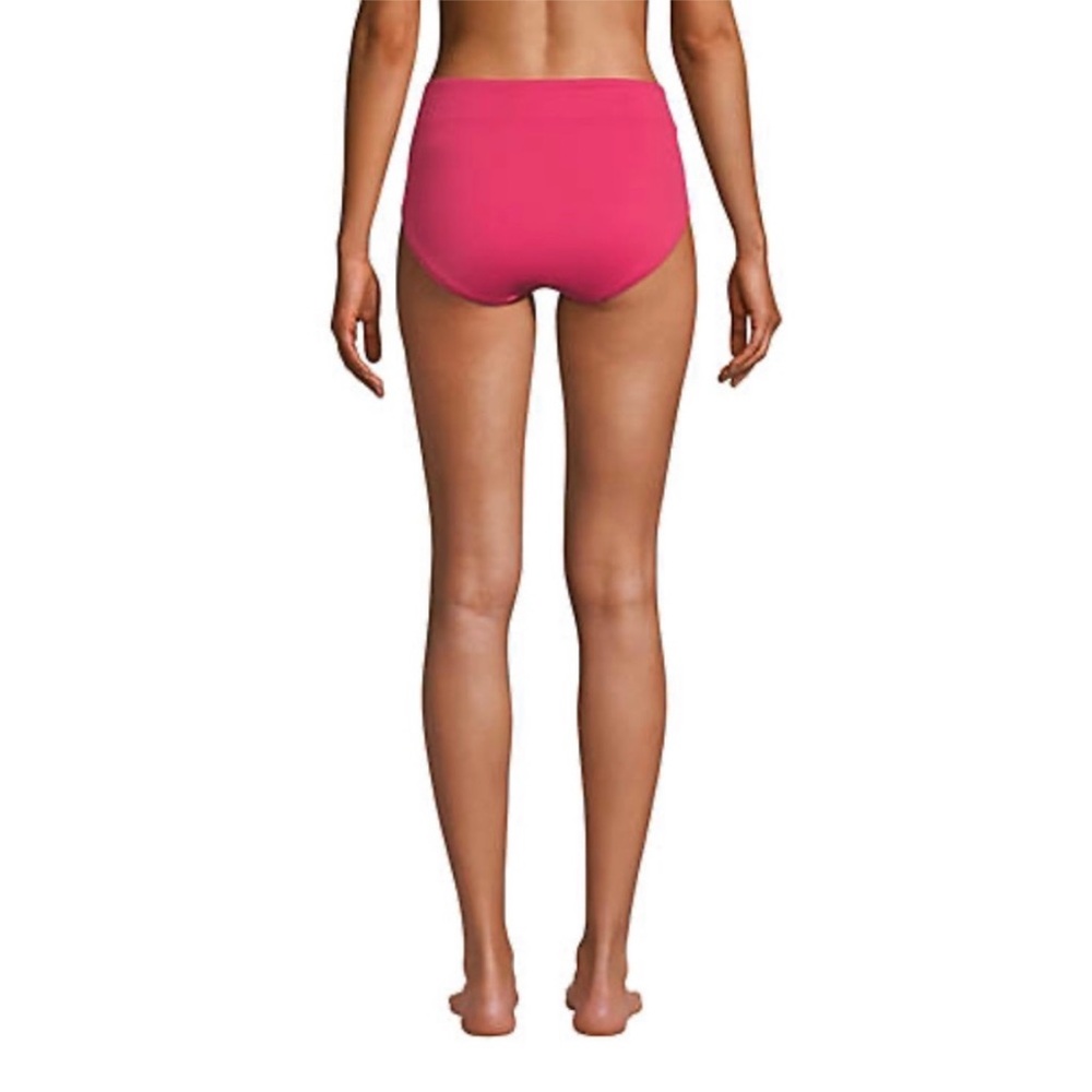 Lands End Aqua Jade Women's Tummy Control High
Waisted Bikini Bottom 4 NWOT - Picture 2 of 7